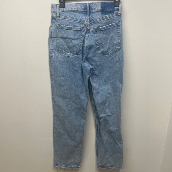 Abercrombie & Fitch 90s Straight Ultra High Rise Jeans Size 27/4 Light Wash Deni - Picture 7 of 8